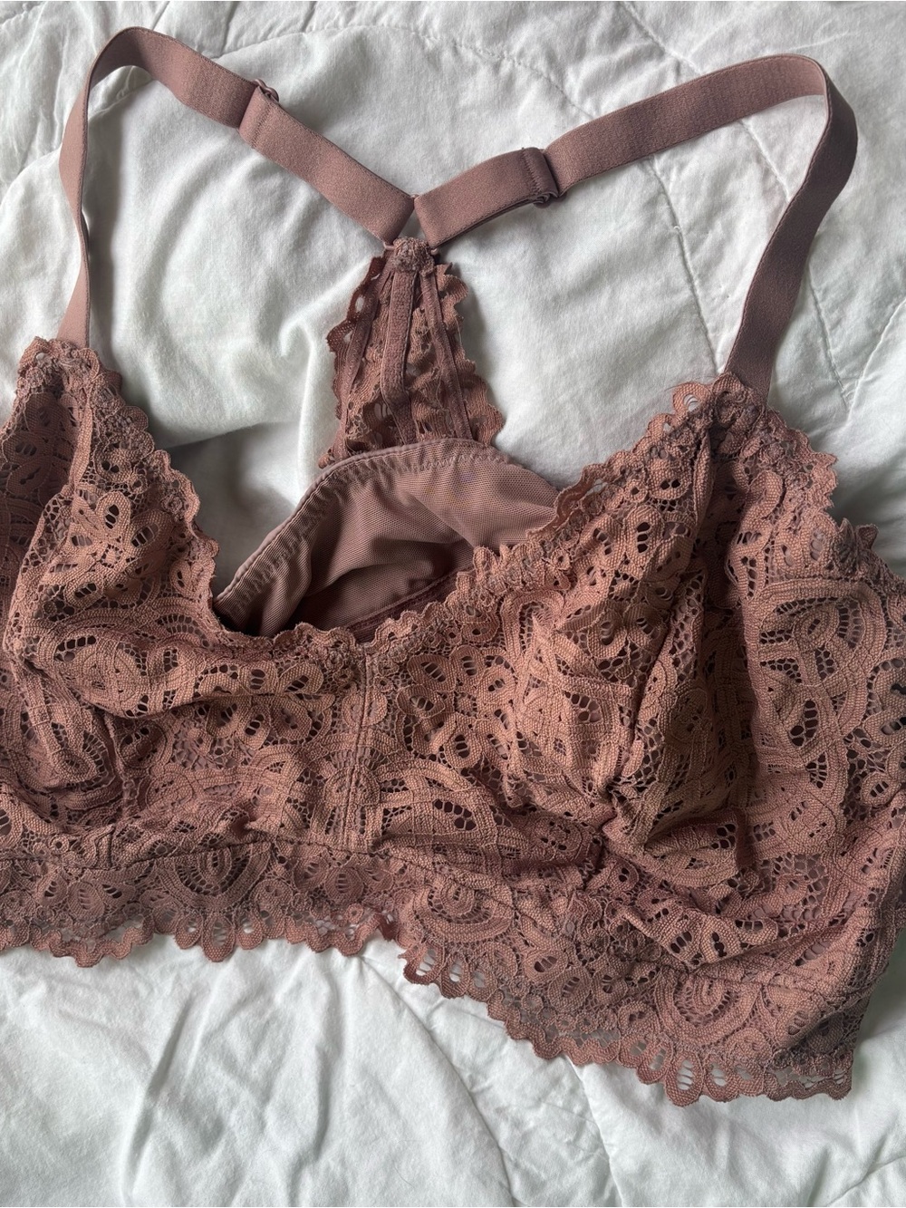 Auden Lace Bralette in Dusty Rose